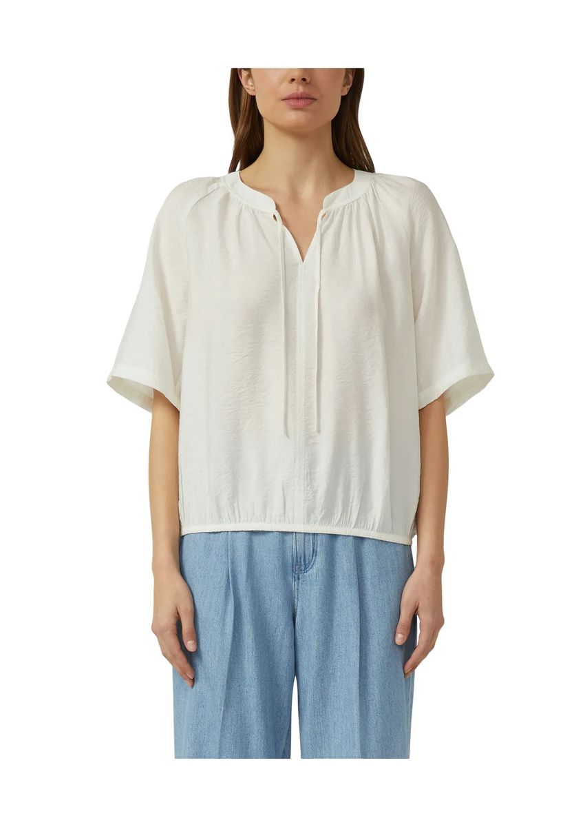 Bluse mit kurzen Ärmeln und entspannter Passform