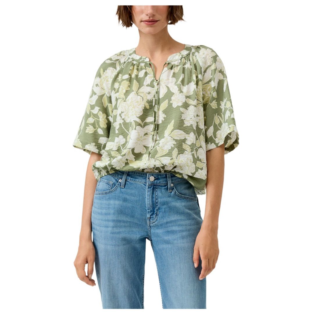 Luftige Bluse mit Blumenmuster
