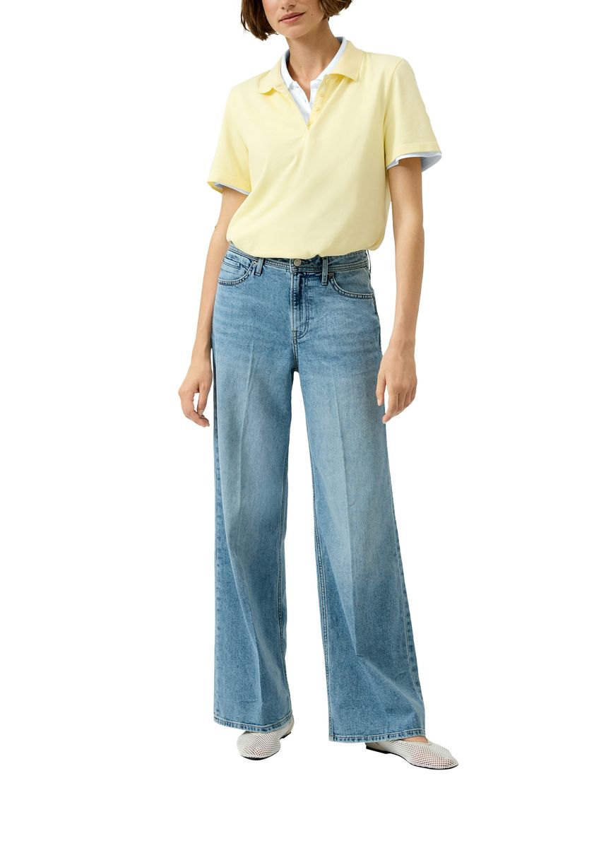 Klassisches Piqué-Poloshirt in regulärer Passform