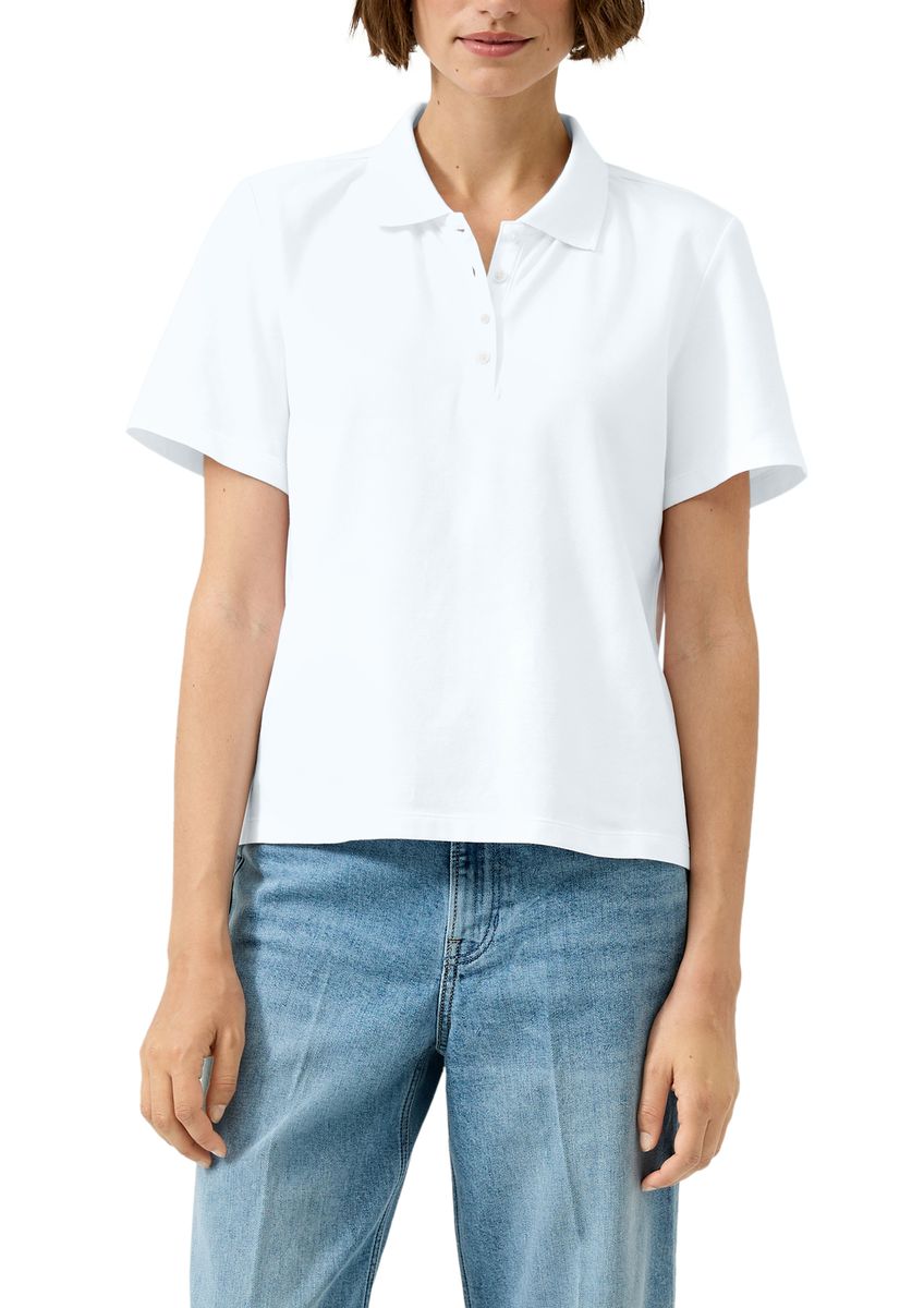 Klassisches Piqué-Poloshirt in regulärer Passform