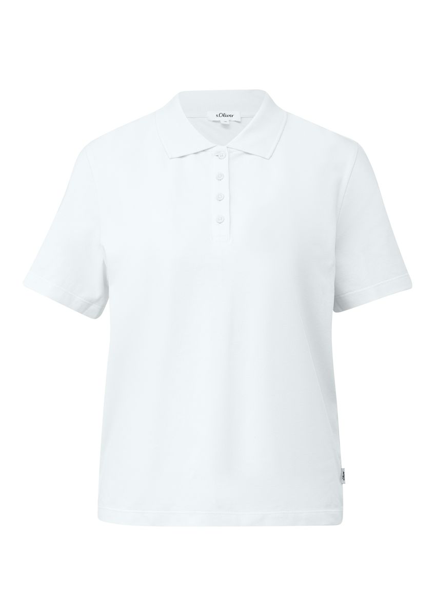 Klassisches Piqué-Poloshirt in regulärer Passform