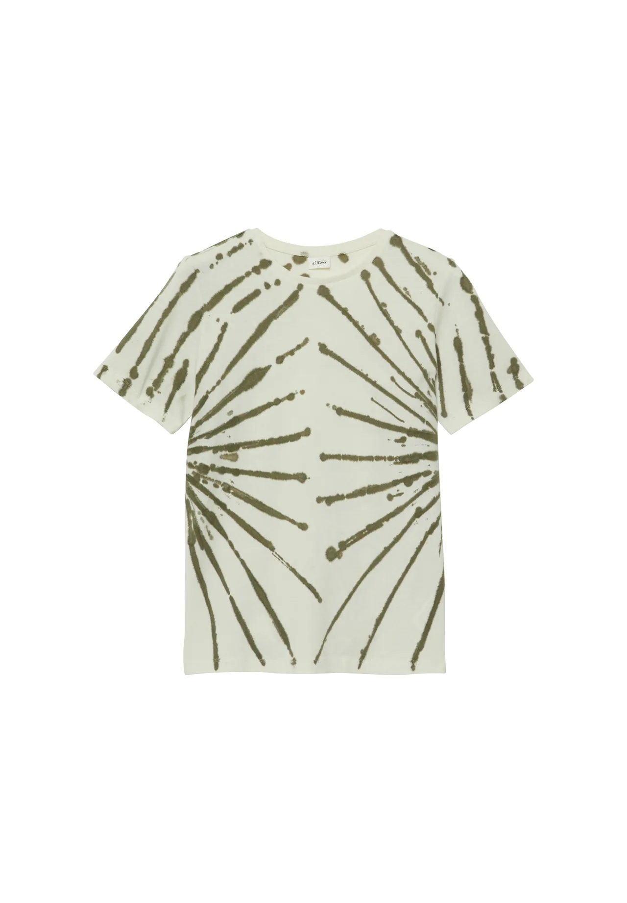 Kinder Olivgrünes Grafik T-Shirt
