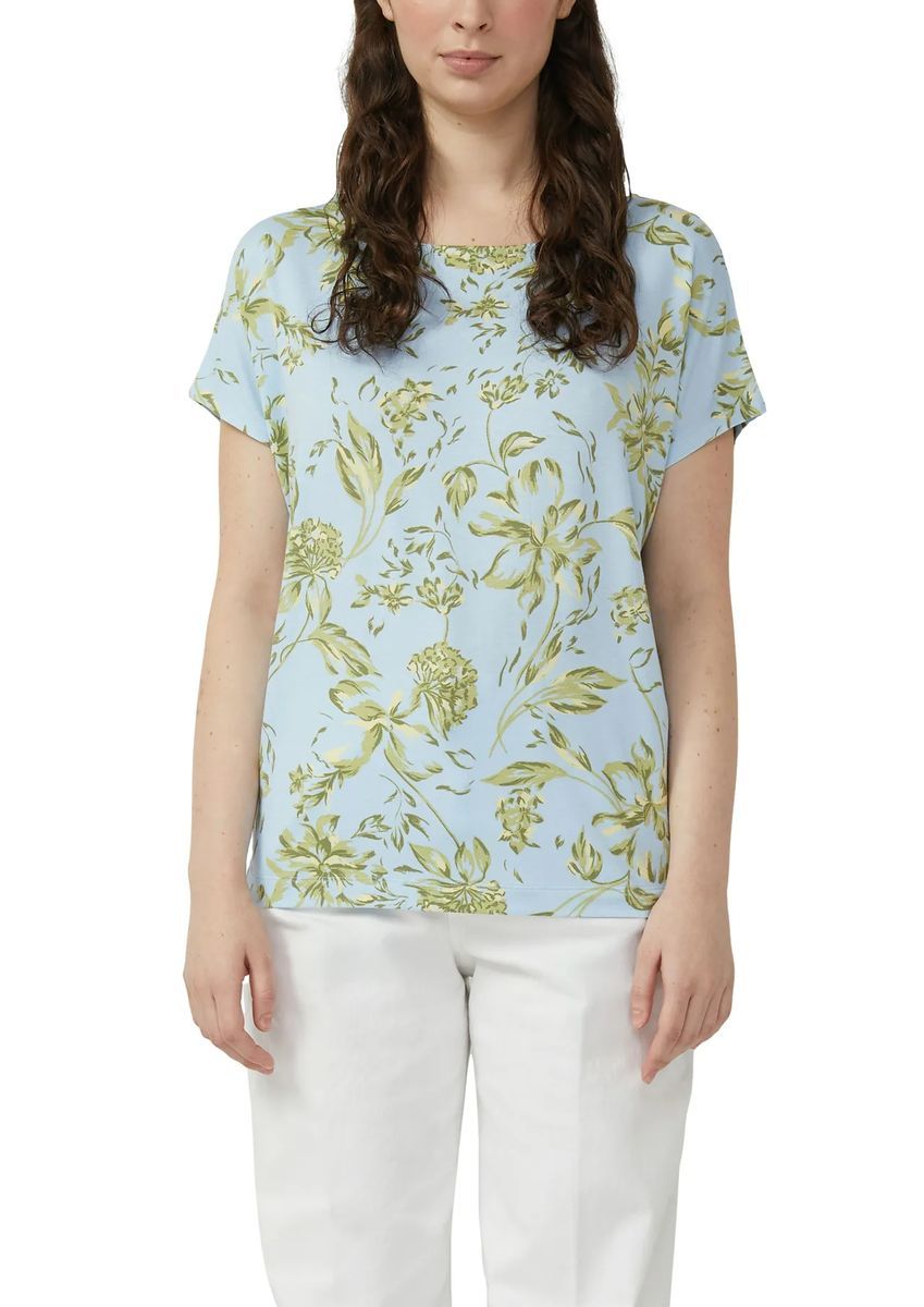 Lässiges T-Shirt mit Blumenmuster