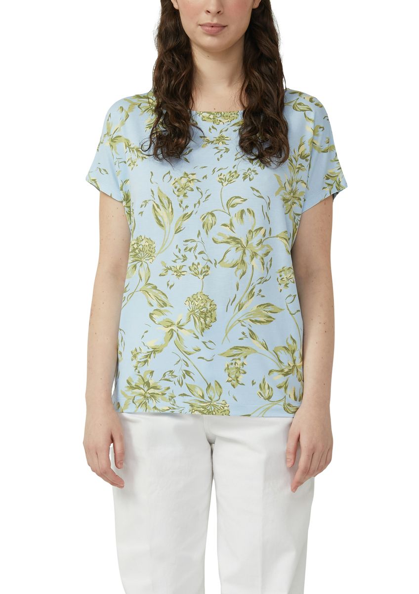 Lässiges T-Shirt mit Blumenmuster