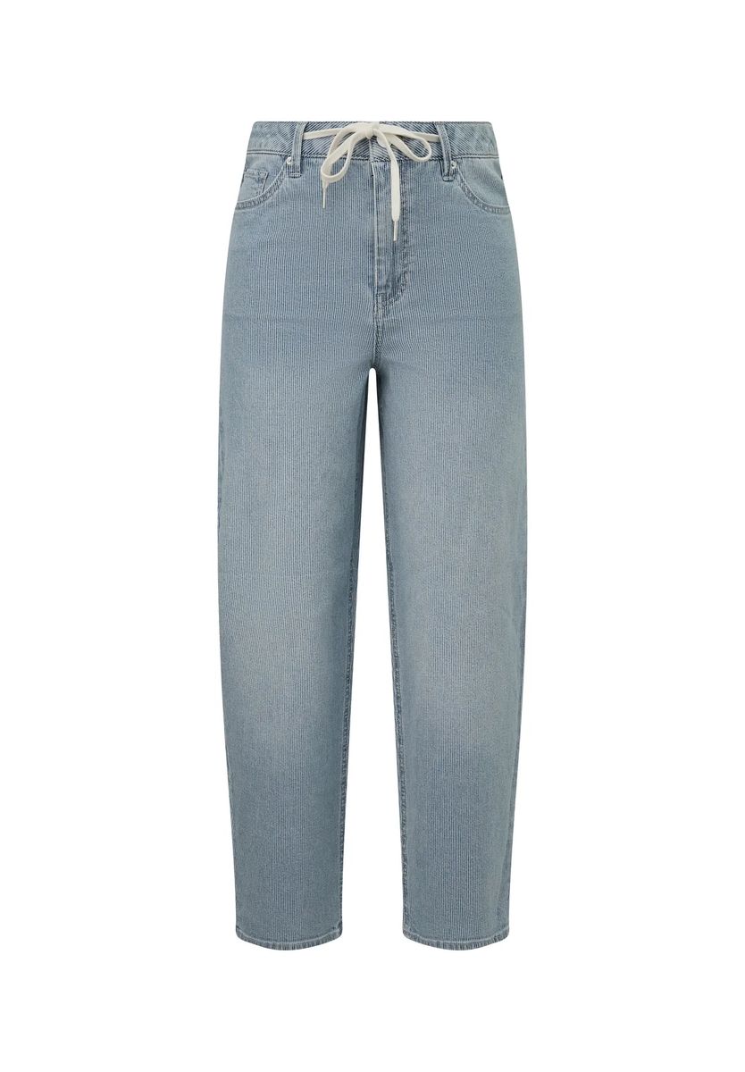 S.Oliver Red Label Jeanshose, Tunnelzug, für Damen, blau|weiß, 36