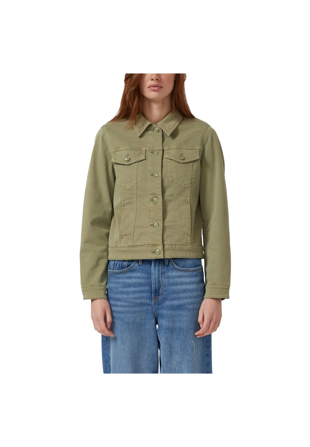 Klassische Jeansjacke mit Knopfleiste