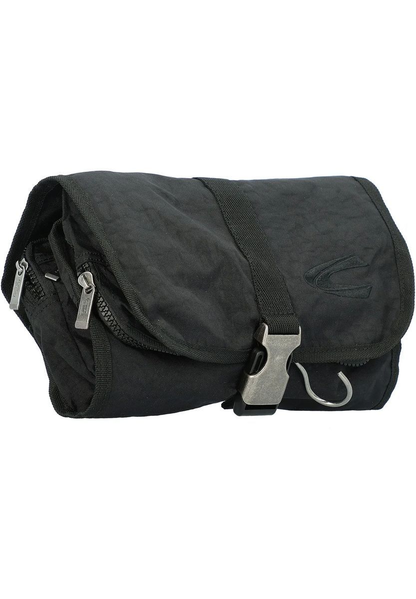 camel active Kulturtasche, Clipverschluss, Metall-Aufhängung, schwarz, 99
