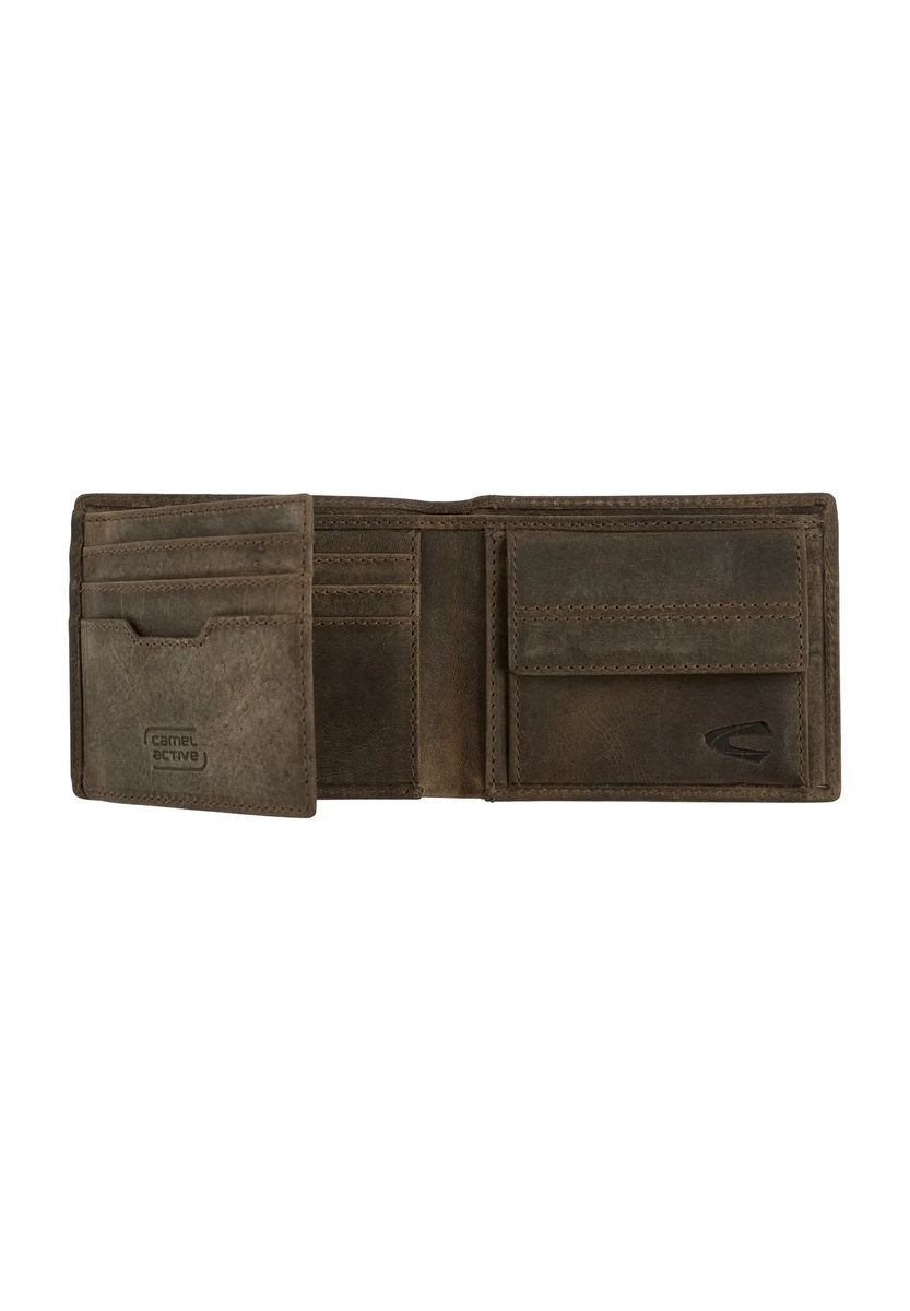 Klassische Leder-Bifold-Geldbörse für Herren