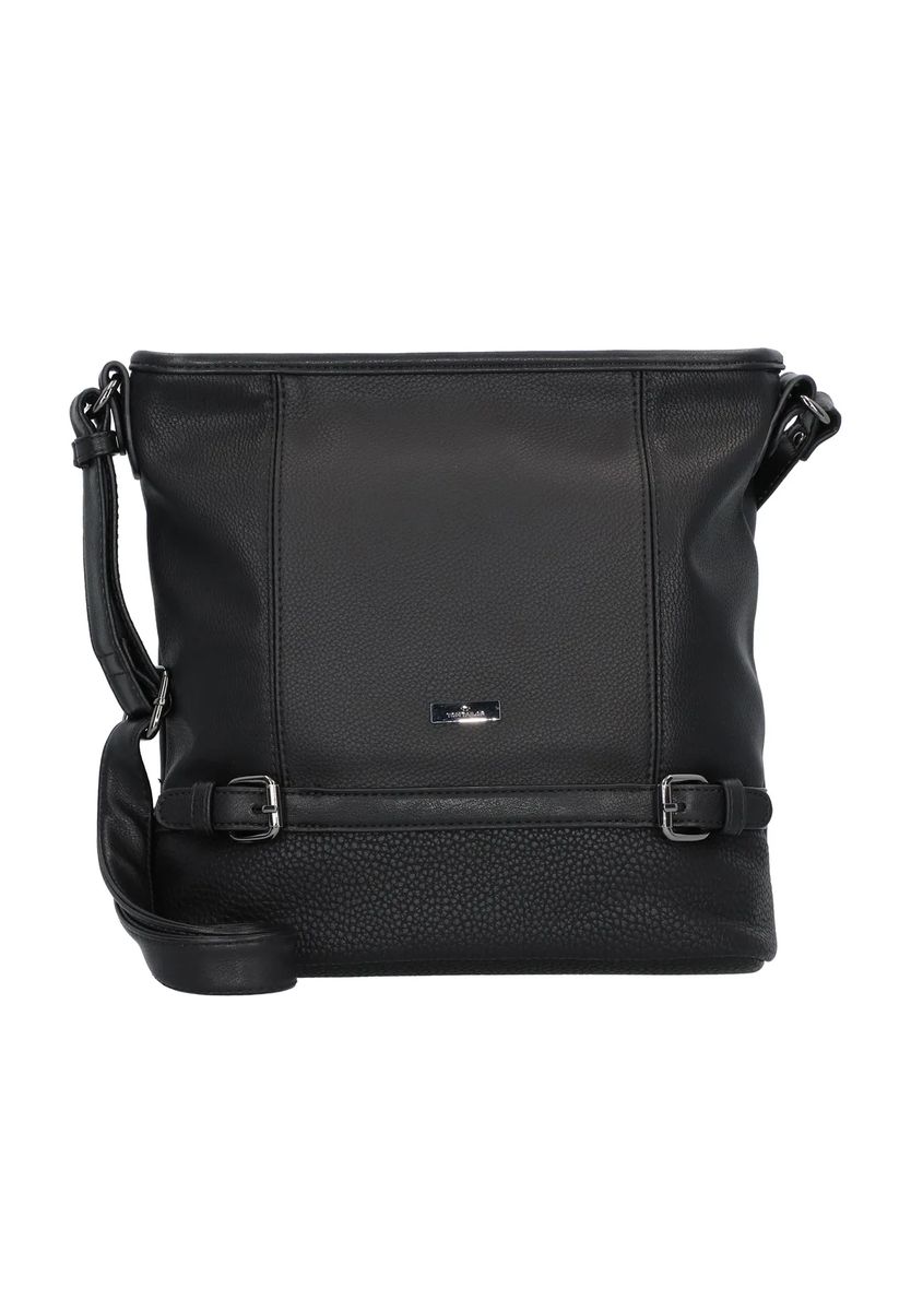 TOM TAILOR Umhängetasche "Juna", Kunstleder, uni, für Damen, schwarz, 99