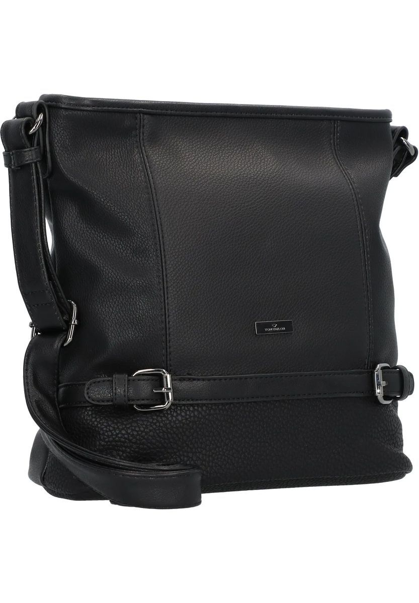 TOM TAILOR Umhängetasche "Juna", Kunstleder, uni, für Damen, schwarz, 99