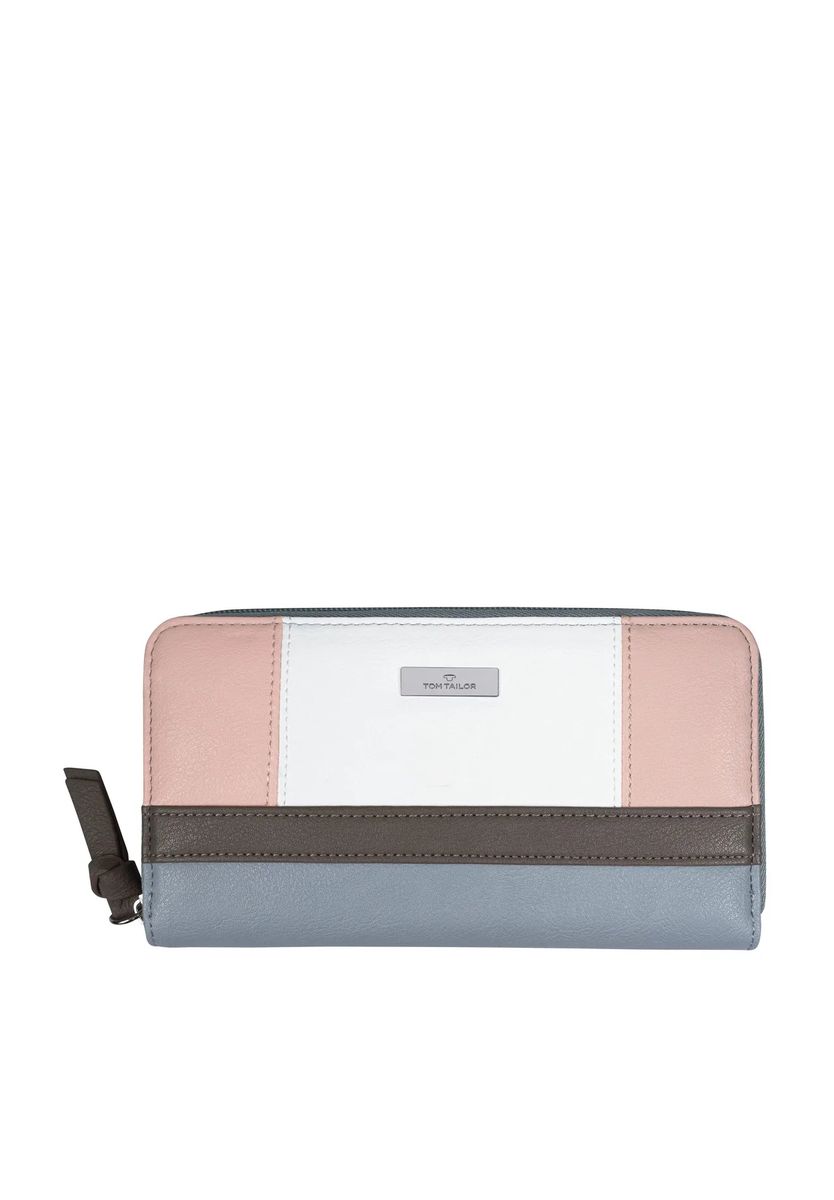 TOM TAILOR Langbörse, Kunstleder, für Damen, rosa|grau|beige