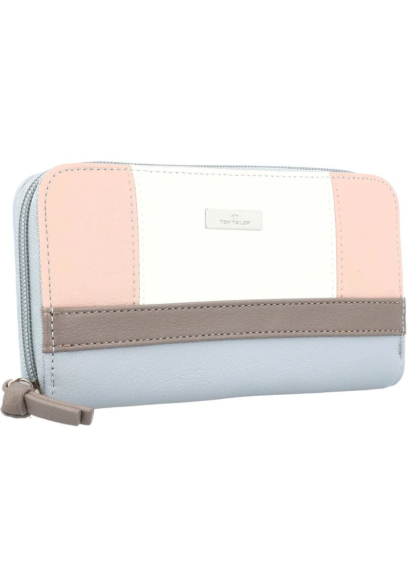 TOM TAILOR Langbörse, Kunstleder, für Damen, rosa|grau|beige