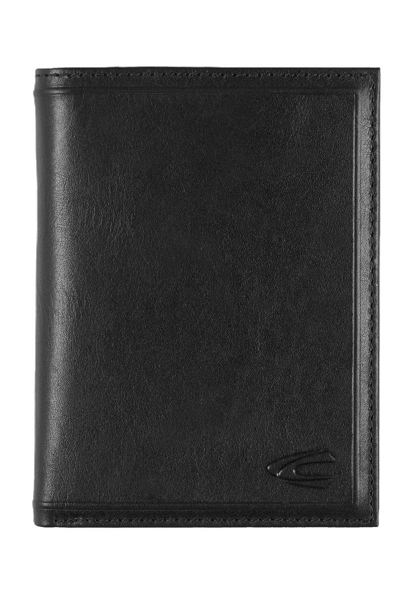 Schwarze Leder-Brieftasche für Herren