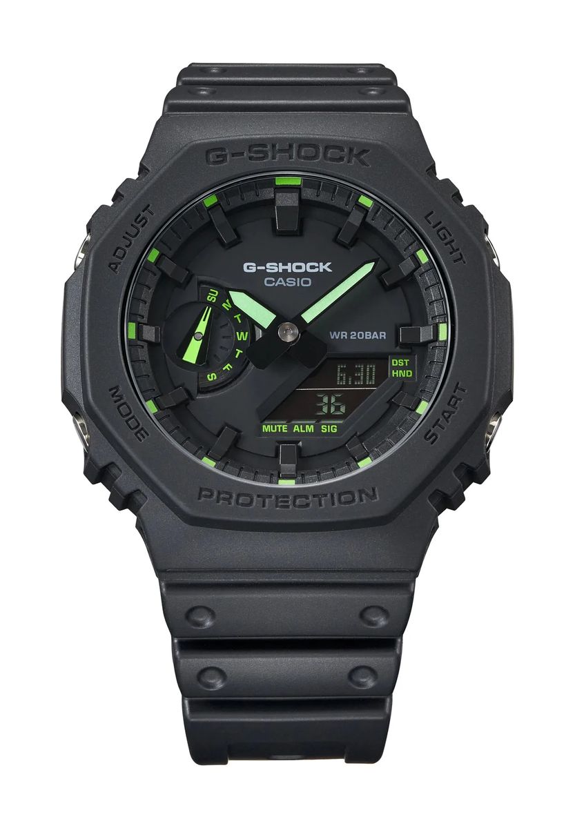 Schwarze Digital-Analog Casual Uhr