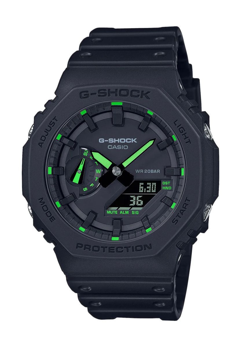 Schwarze Digital-Analog Casual Uhr