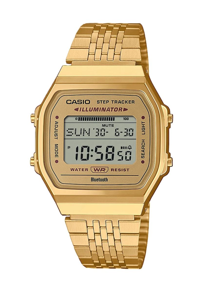 Goldene digitale Multifunktions-Armbanduhr