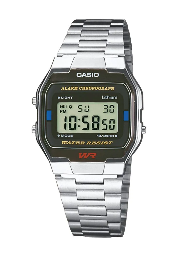 Retro Digital Alarm Chronograph Uhr
