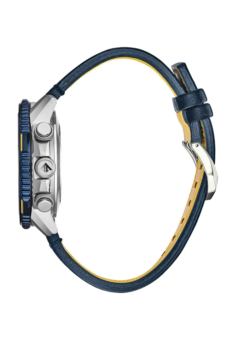 Multifunktions-Pilotuhr mit Lederarmband