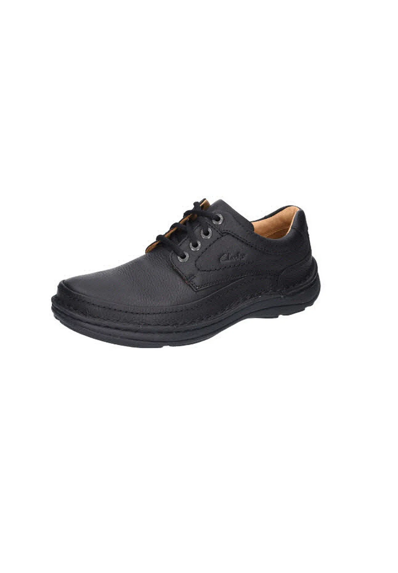 Clarks Leder-Schnürhalbschuh