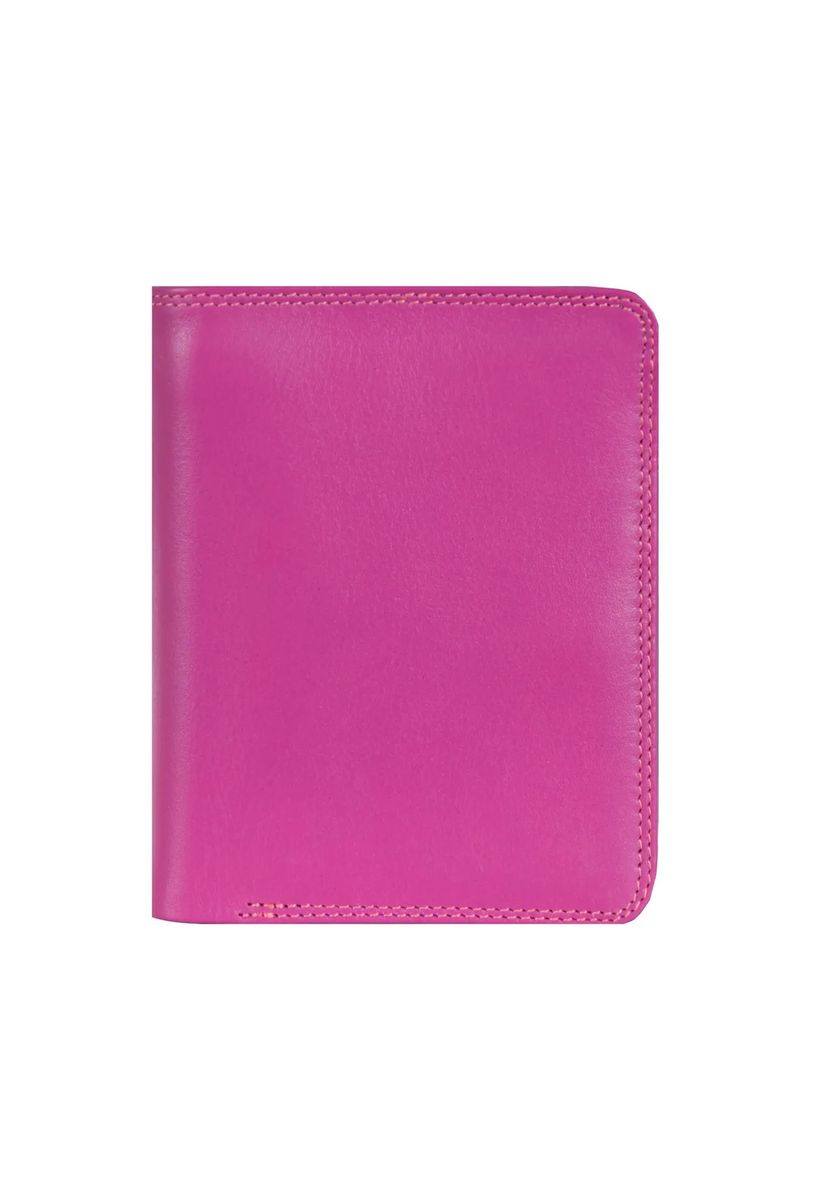 Bunte Leder-Brieftasche mit Stift