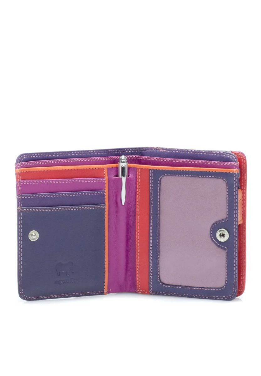 Bunte Leder-Brieftasche mit Stift