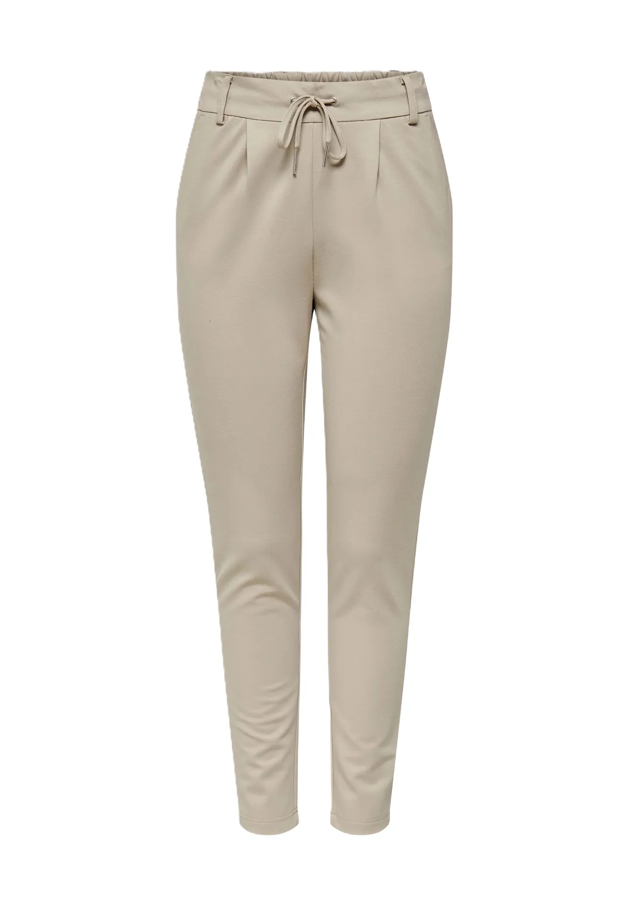 Taperte Faltenhose mit Kordelzug