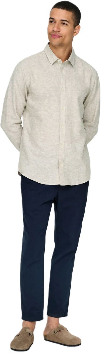 Slim Fit Leinenmix Hemd