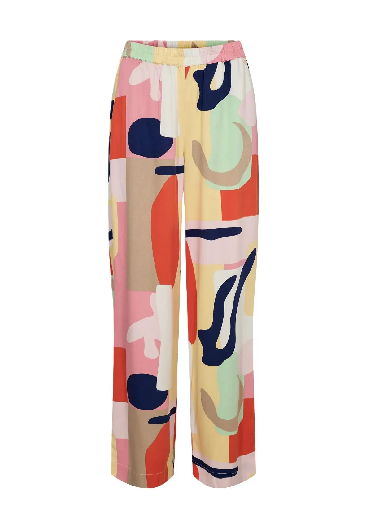 Damen Freizeithose mit abstraktem Print