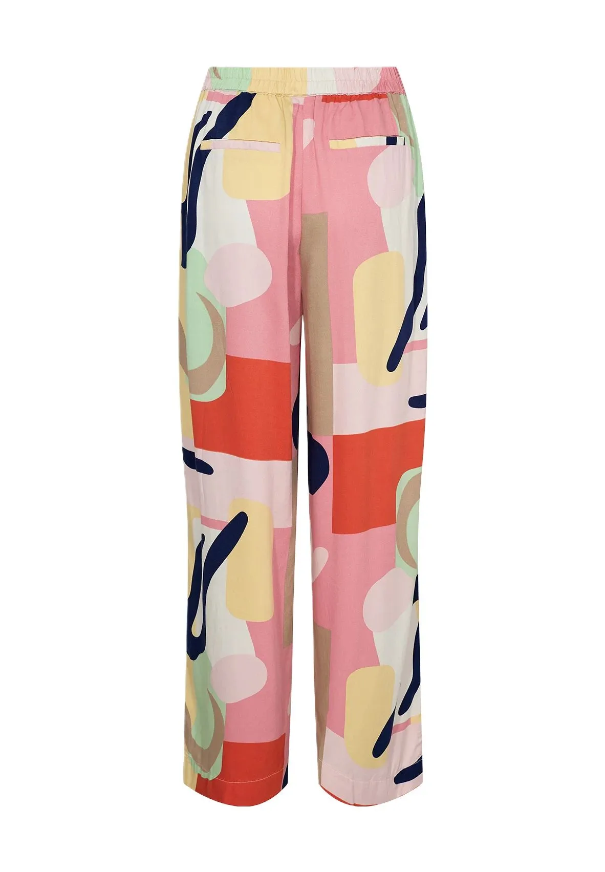 Damen Freizeithose mit abstraktem Print