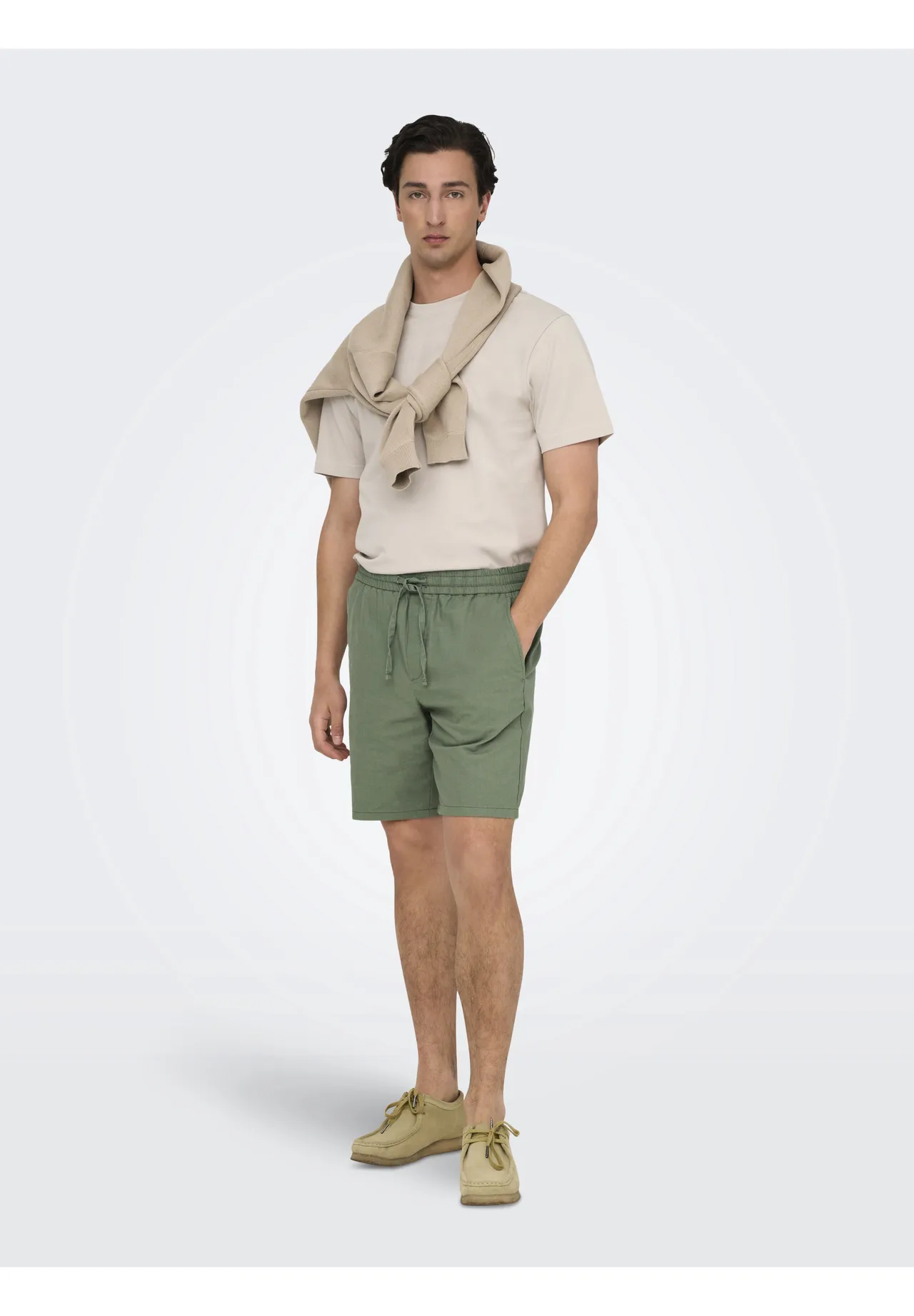 Herren Freizeithose mit Leinenanteil