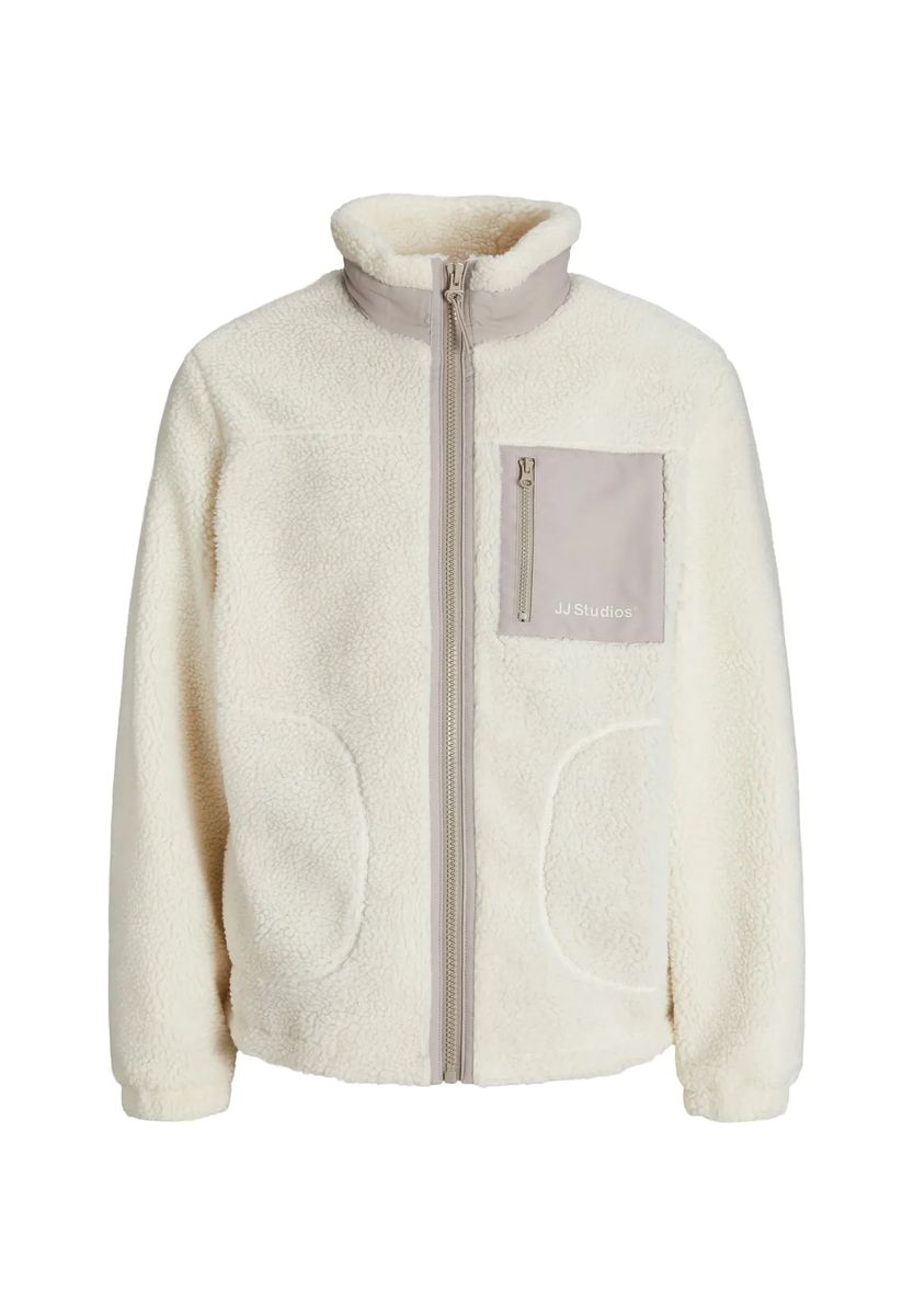 Teddy-Fleecejacke mit Stehkragen