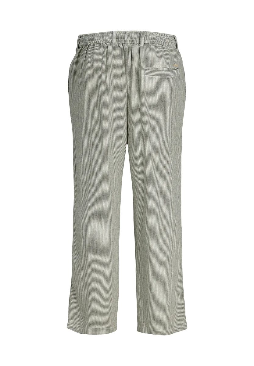 Herren Gestreifte Weitbeinige Chino Hose