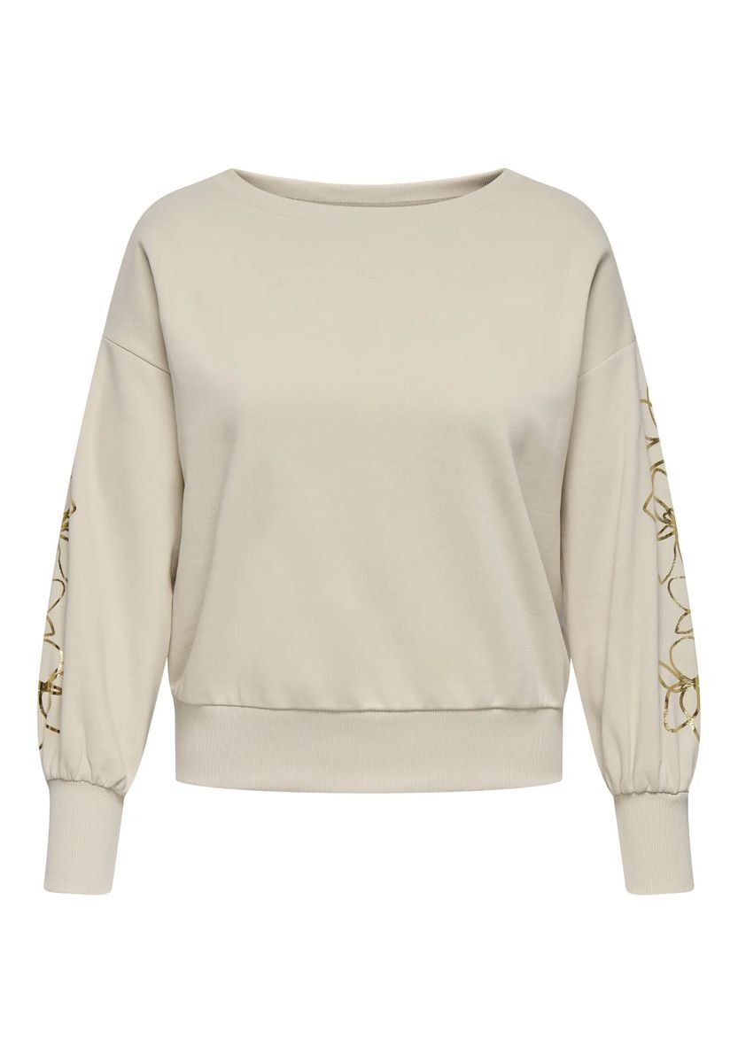ONLY CARMAKOMA Sweatshirt, Rundhals, für Damen, grau, 46/48