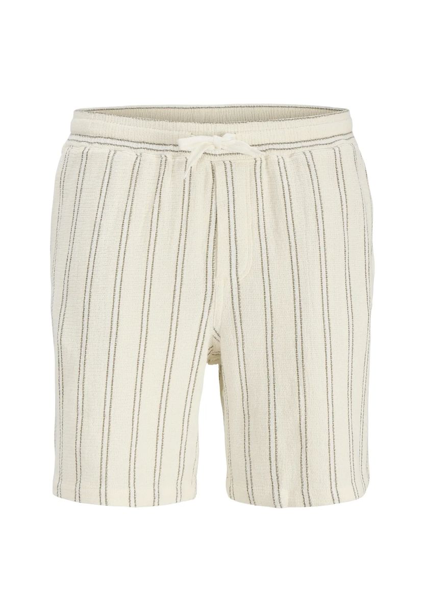 Gestreifte Jersey-Shorts aus Baumwollmischung