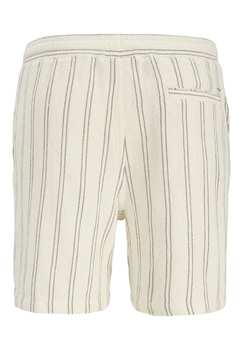 Gestreifte Jersey-Shorts aus Baumwollmischung