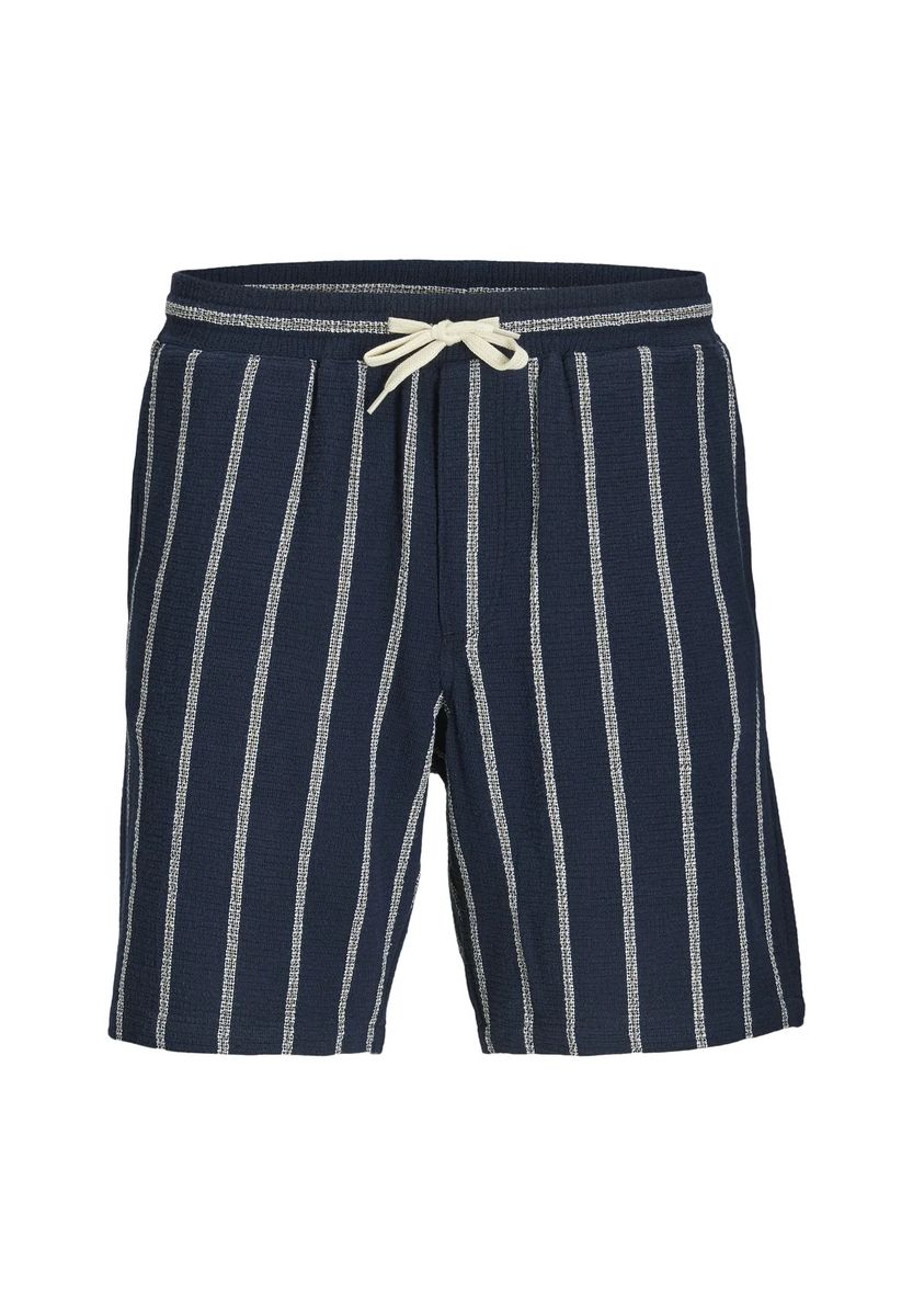 Gestreifte Jersey-Shorts aus Baumwollmischung