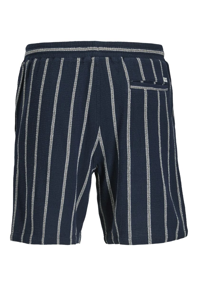 Gestreifte Jersey-Shorts aus Baumwollmischung