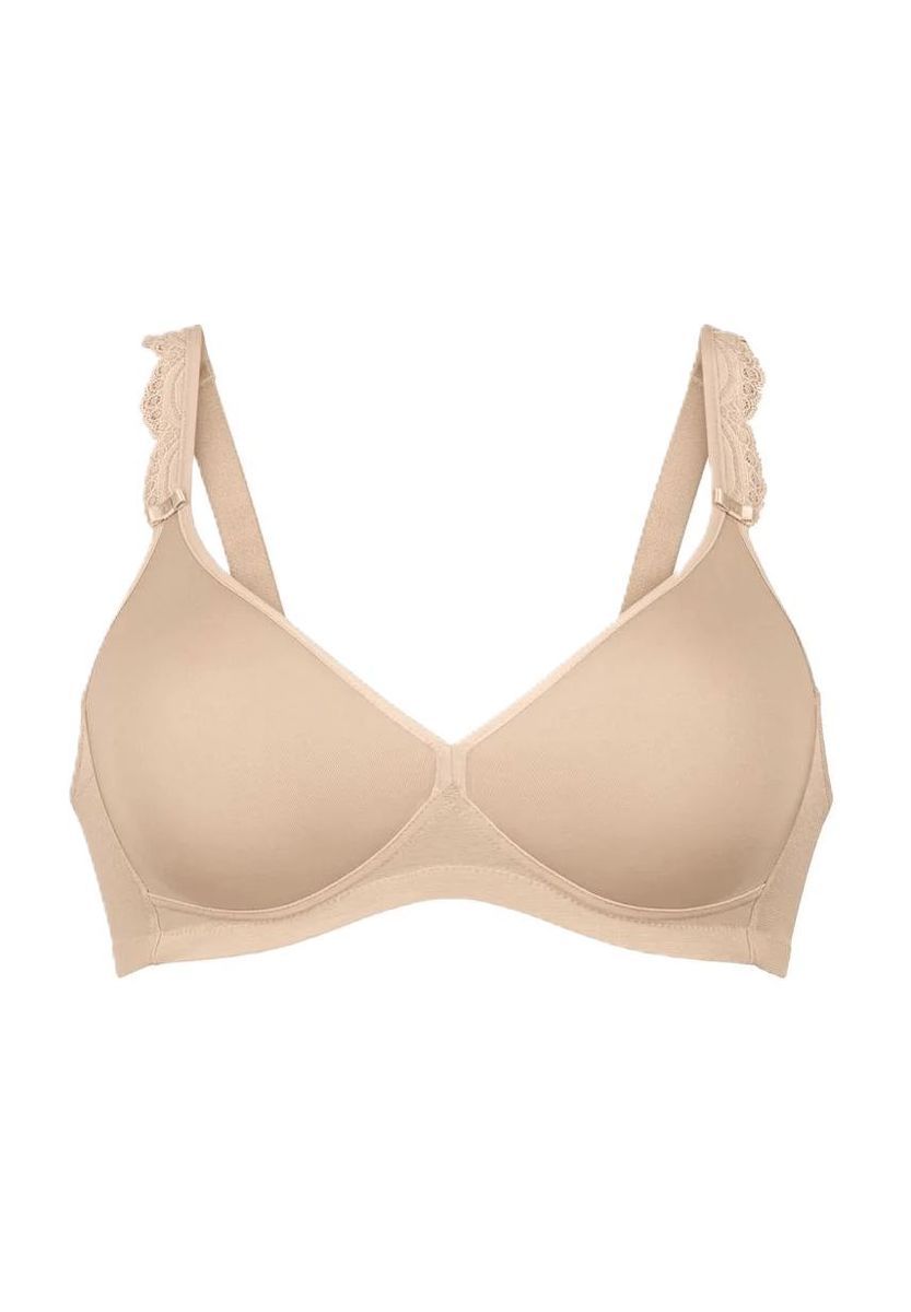 Nahtloser Bügelloser BH mit Spitzendetails