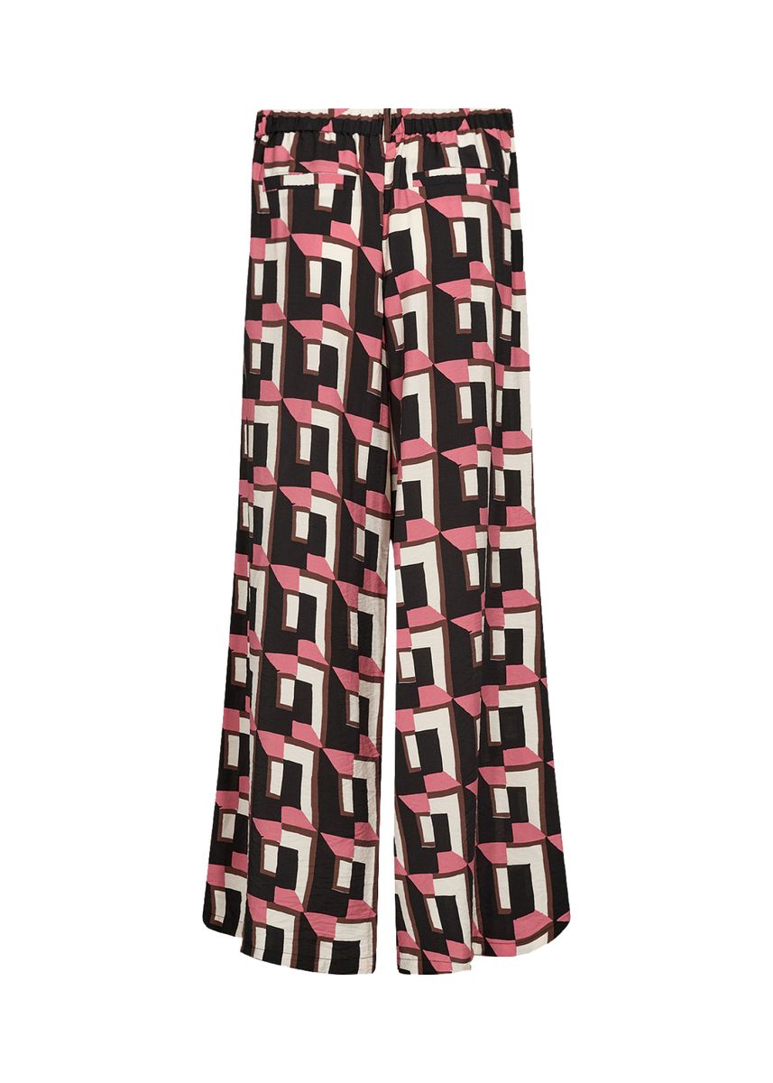 Hose mit weitem Bein und geometrischem Print