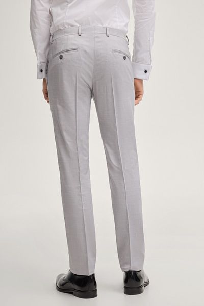 Windsor Blayr hellgraue Hochzeitsanzughose Slim Fit Wollmischung