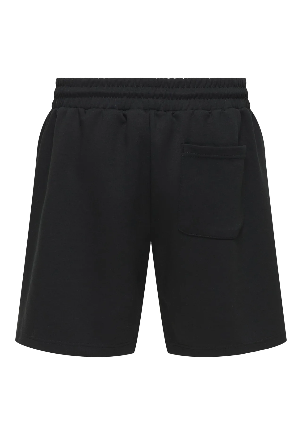 Schwarze Herren-Strick-Loungeshorts