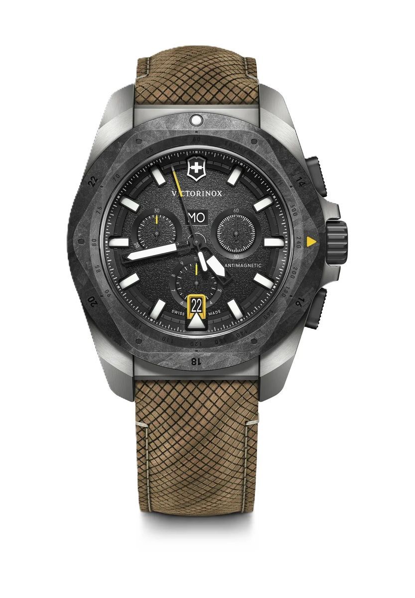 Herren Schweizer Chronograph Uhr Braun