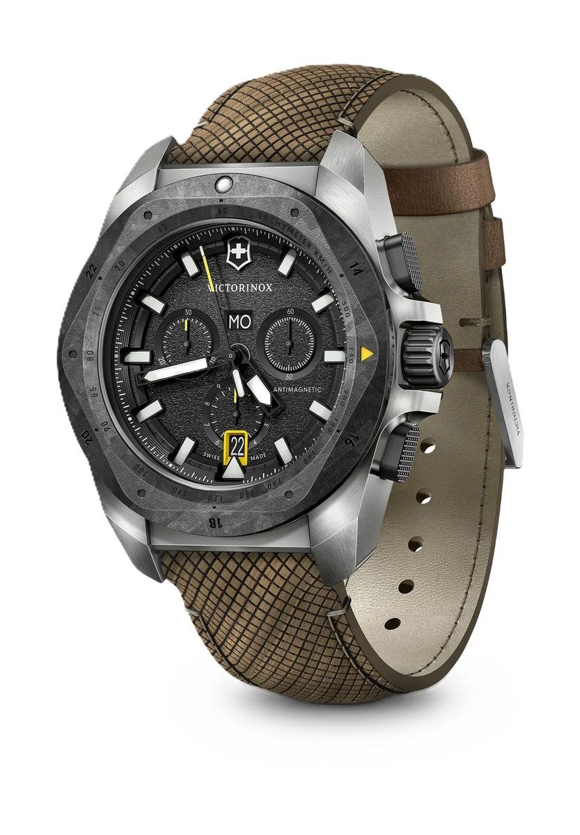 Herren Schweizer Chronograph Uhr Braun