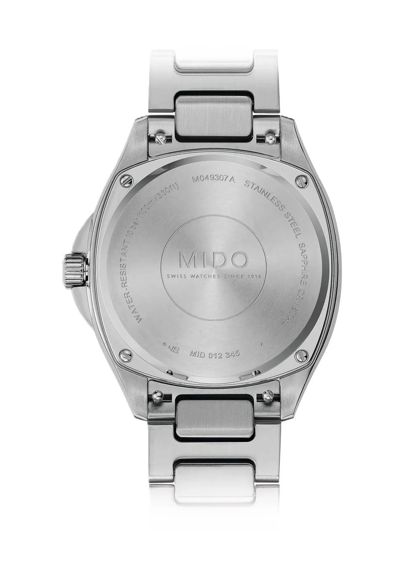 Silberne Multifort Diamantzifferblatt Uhr
