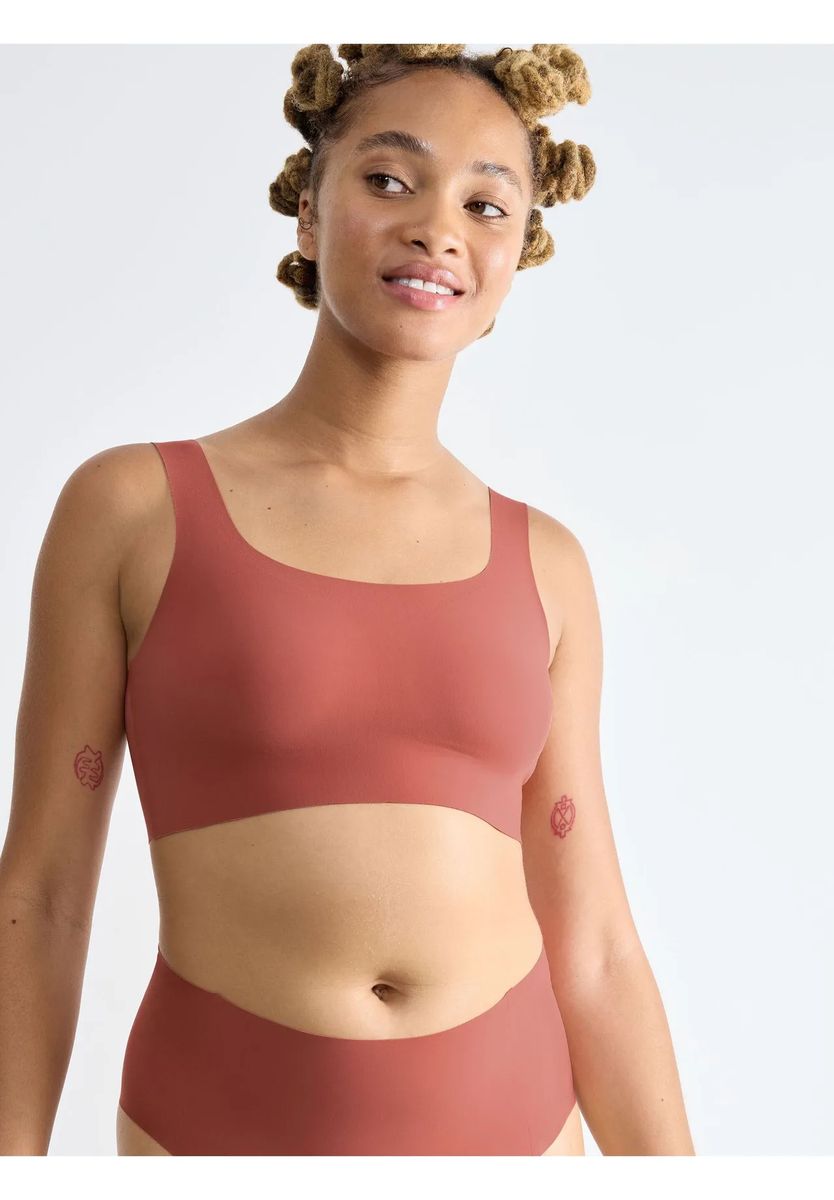 Nahtloses Komfort-Bralette mit breiten Trägern
