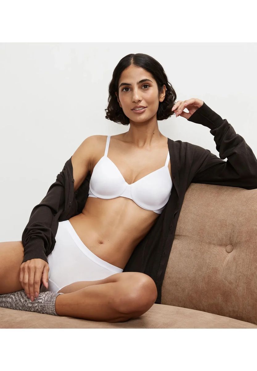 TRIUMPH Schalen-BH "Soft Sensation", atmungsaktiv, Softträger, für Damen, weiß, 75B
