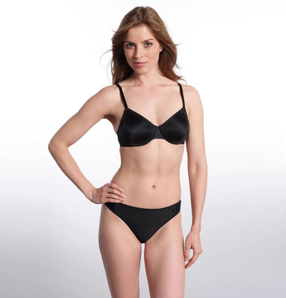 TRIUMPH Schalen-BH "Soft Sensation", atmungsaktiv, Softträger, für Damen, schwarz, 75B