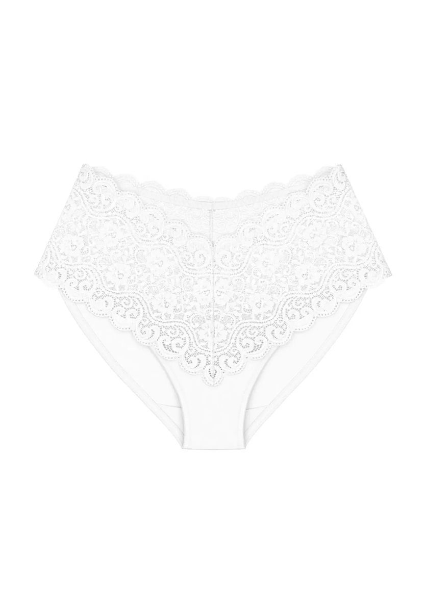 Taillenslip mit Spitzenbesatz