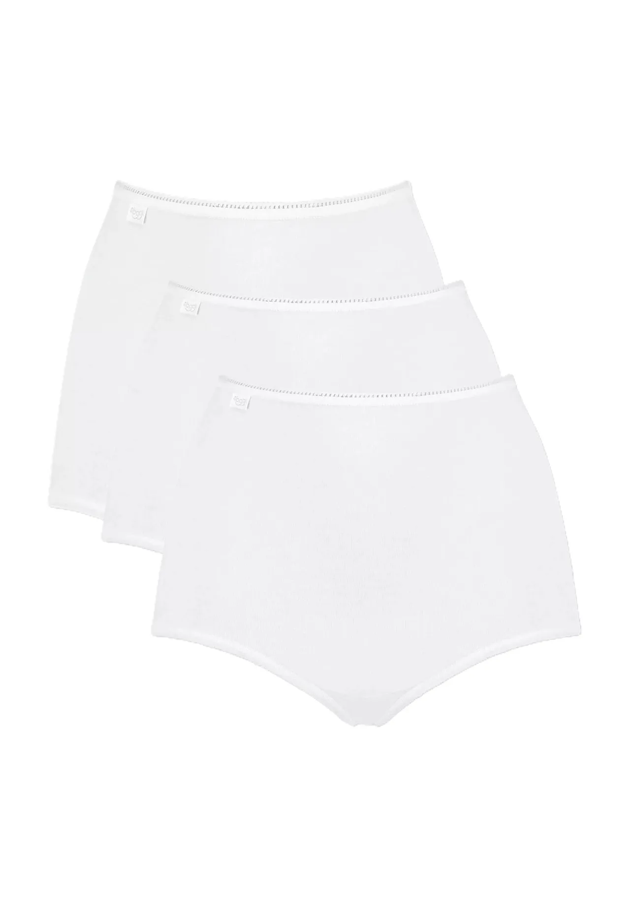 Weiße Baumwoll-Maxi-Slips im 3er-Pack