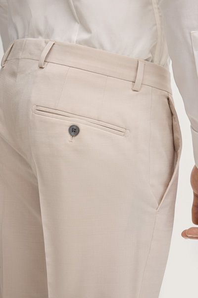 Wedding Baukasten-Anzughose Blayr hellbeige Slim-Fit Anzughose